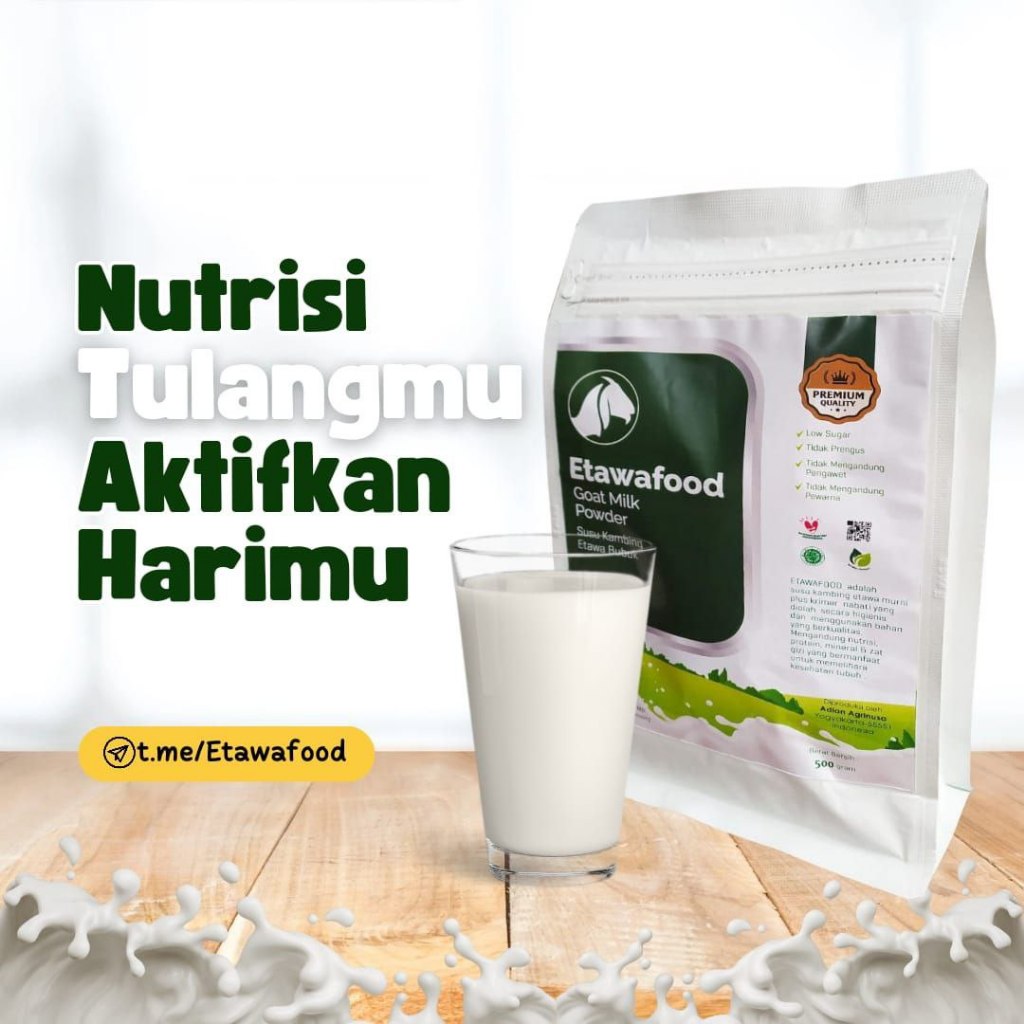 

ETAWAFOOD - Susu Kambing Etawa Bubuk 1kg - Susu Kambing Etawa Bubuk 500 mg - Etawa Food