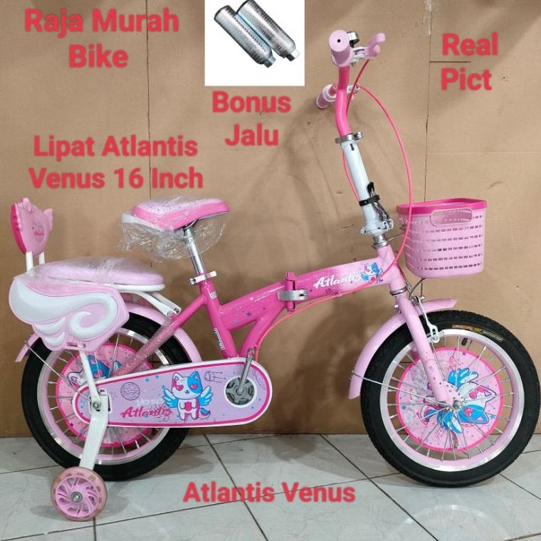 KODE R65R Sepeda Lipat Anak Atlantis Venus 16 Inch Sepeda Anak Lipat Atlantis