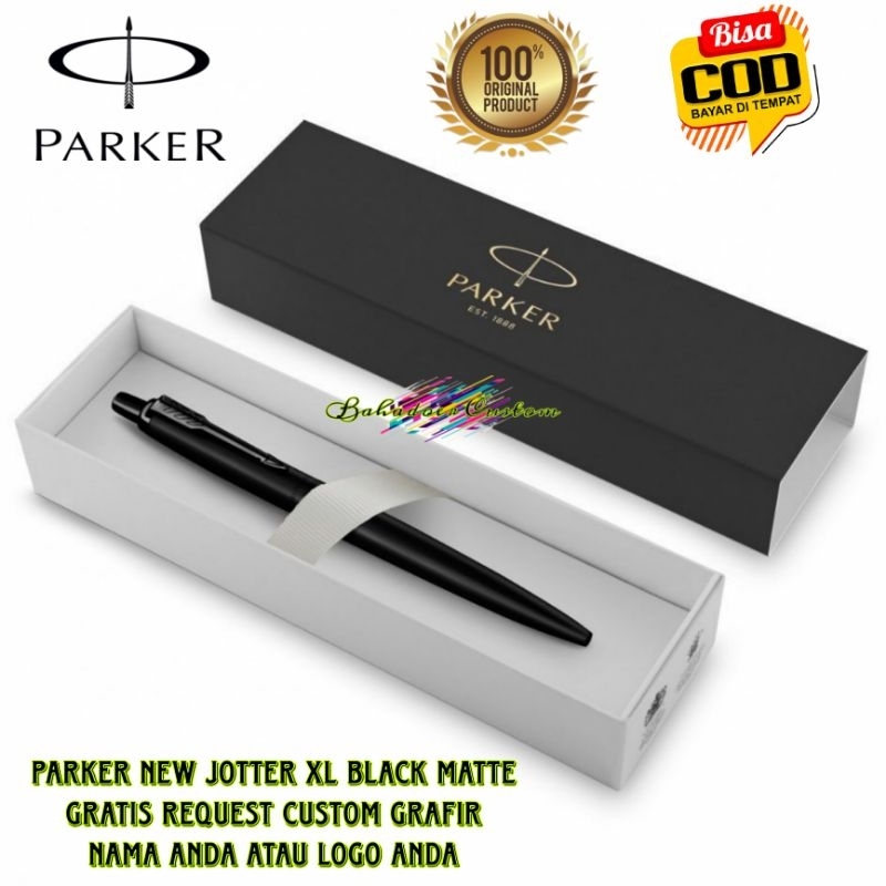 

PULPEN PARKER ORIGINAL NEW JOTTER XL BLACK MATTE BALLPOINT PEN GRATIS REQUEST CUSTOM GRAFIR NAMA ANDA ATAU LOGO ANDA COCOK UNTUK PEMAKAIAN PRIBADI ATAU UNTUK HADIAH SPESIAL MERCHANDISE PROMOSI KORPORAT ANDA