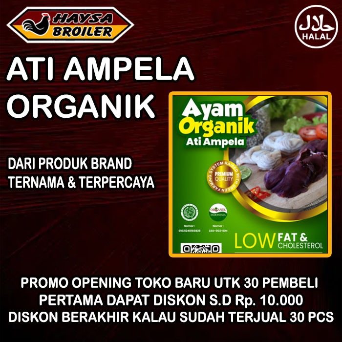

Hati Ati Ampela Ayam Organik 500 Gr