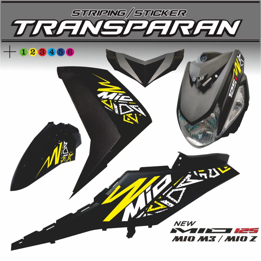 STIKER POLET STRIPING MIO M3 TRANSFARAN / STIKER M3