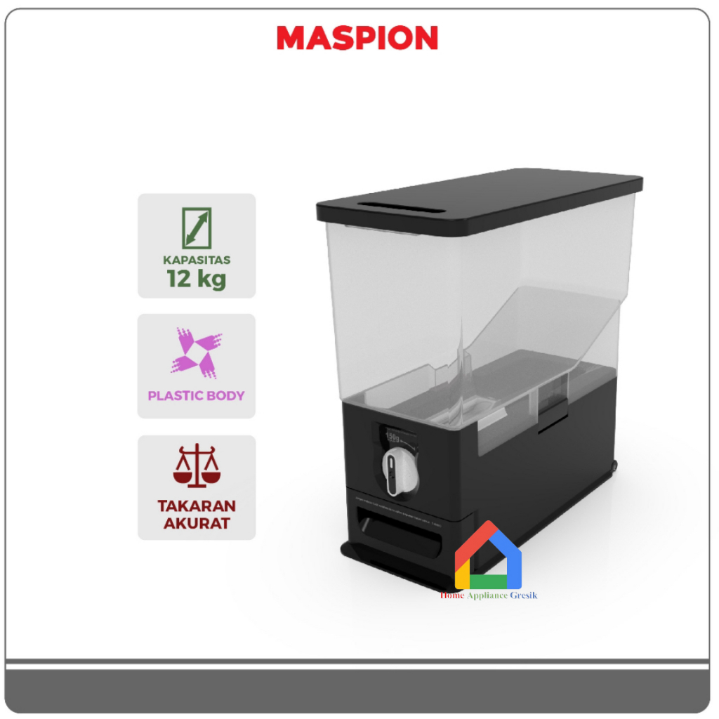Maspion EX 12 Rice Box Penyimpan / Tempat Beras Maspion EX12