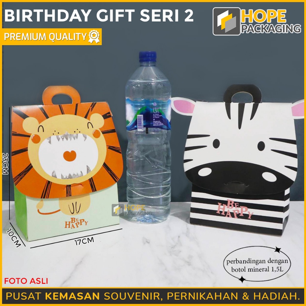 

SUPER Paper Box Snack Ultah Dus Hampers Gift Box Souvenir Dus Hadiah Snack Ultah Tas Bingkisan Souvenir Ultah Paper Box Animal Bahan Premium