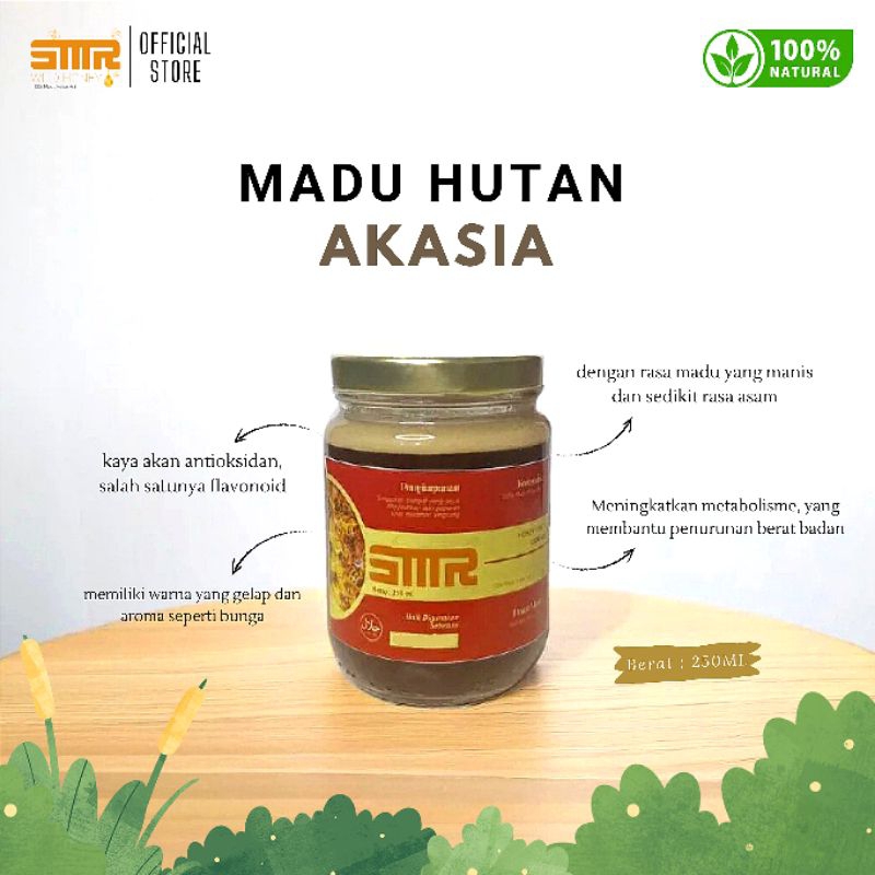 

Smtr's Wild Honey - Madu Hutan Akasia Asli 250ML - Riau