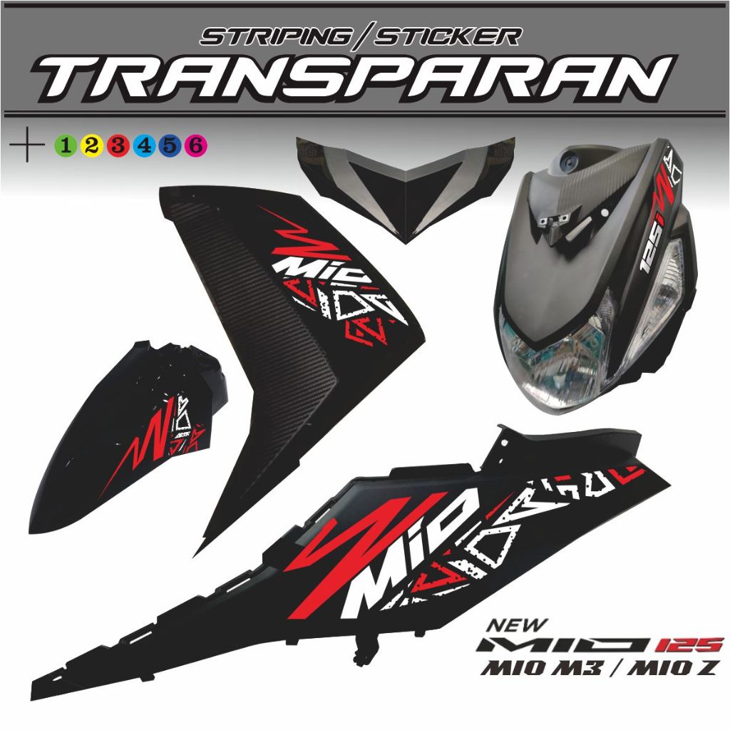 STIKER MIO M3 / STIKER MIO Z STIKER TRANAFARAN MIO M3 / STRIPING MOTIF