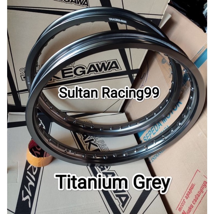 KODE T32P Velg Takegawa W Shape Ring 17 x 1416 Hitam Black Titanium Grey 1 Set