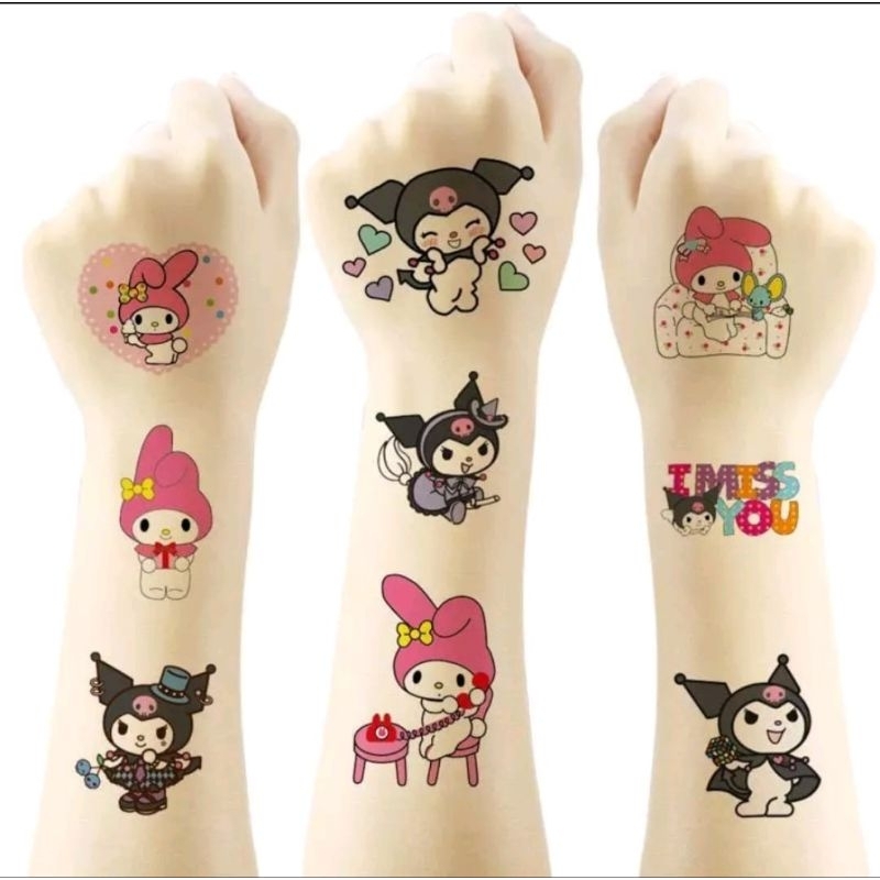 

Stiker Tattoo karakter kuromi