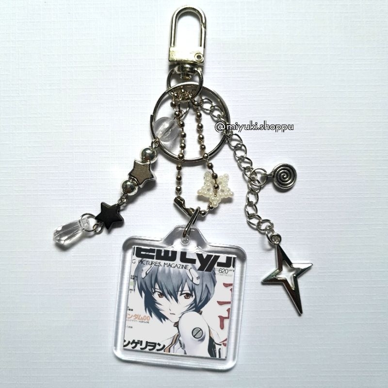 BACA DESK Keychain || Anime Neon Genesis Evangelion ||. Gantungan Kunci