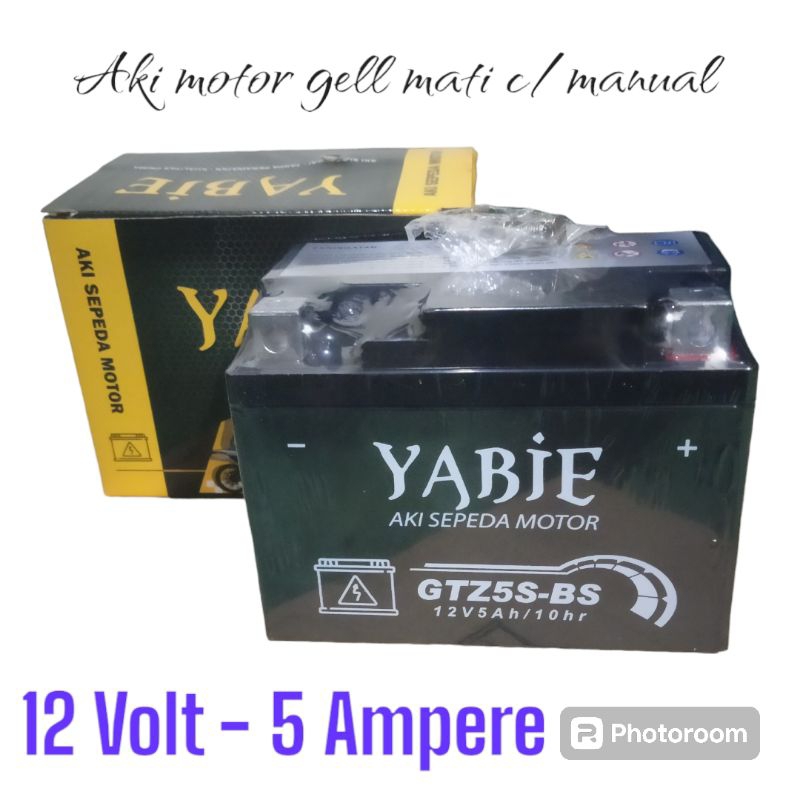 Aki motor Yamaha Mio soul/Mio j YABIE GTZ5S/ 12Volt - 5 Ampere