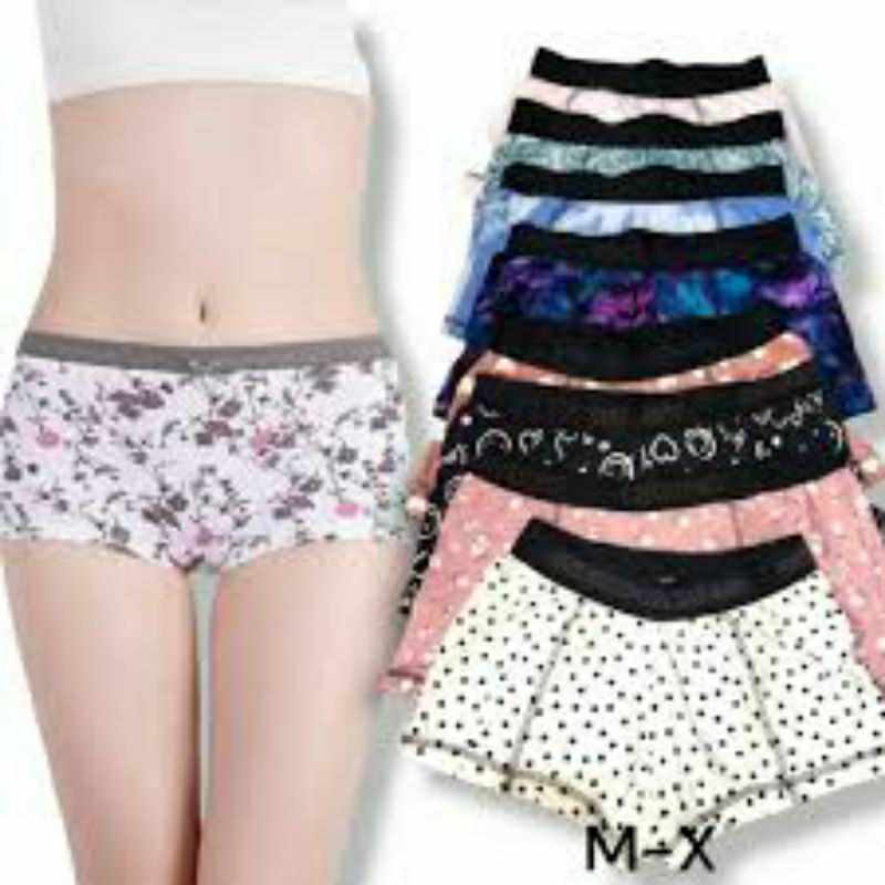 RB isi 5 pcs celana dalam wanita/celana dalam wanita model boxer/celana dalam wanita model boxer