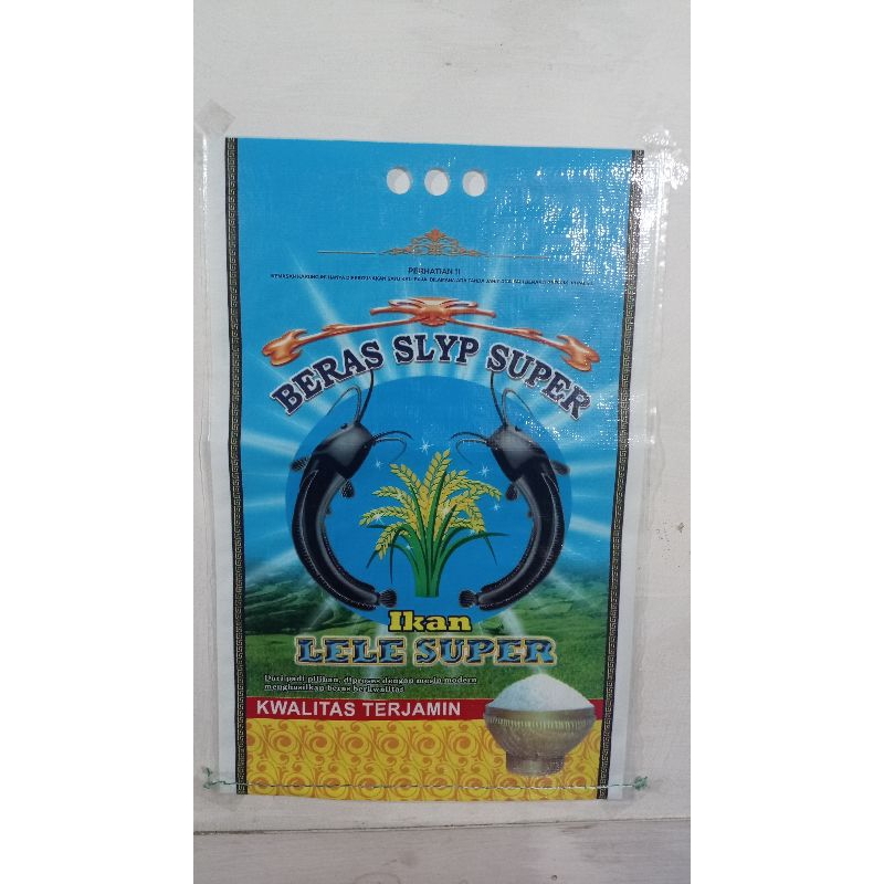 KARUNG BERAS LAMINASI CAP "LELE SUPER" UKURAN 10KG