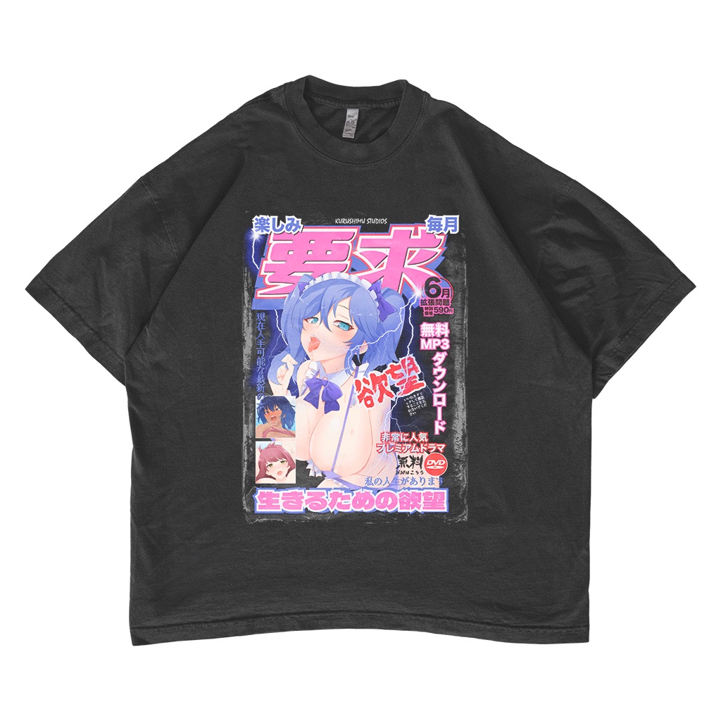 Poster Hentai Oversized T-shirt Anime