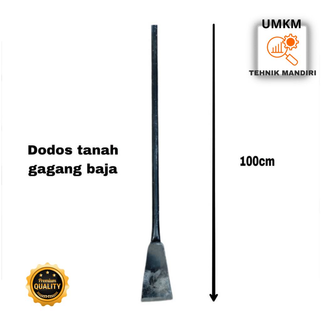 Linggis Dodos Sawit Super Tebal - Dodos Baja Gagang Pipa  - Linggis Dodos Penggali Tanah Multiguna