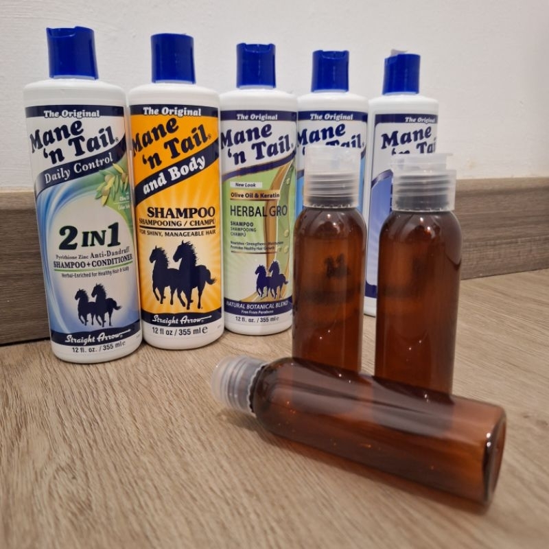 Mane N Tail 90ml Kemasan Repacked Shampoo Conditioner Semua Variant Tester Shampo Kuda Herbal Gro Bi