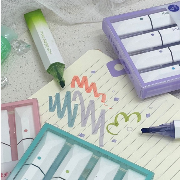 

Highlighter Slim Design HP-6670C isi 4 Warna