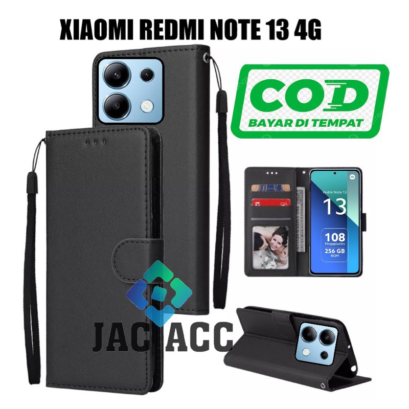 FLIP CASE HP PREMIUM UNTUK XIAOMI REDMI NOTE 13 4G LEATHER FLIP CASE HP UNTUK XIAOMI REDMI NOTE 13 4