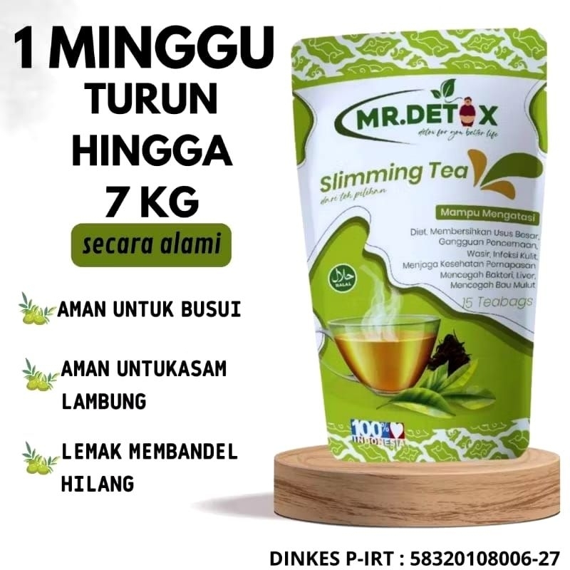 Teh Mr detox Slimming Tea Teh Diet Herbal Alami