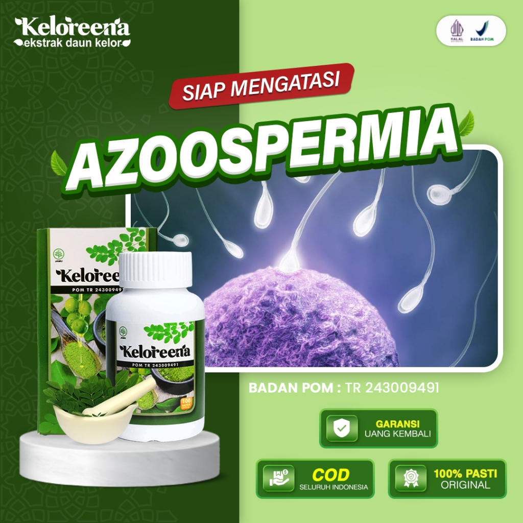Obat Azoospermia Sperma Kosong Mani Encer Sperma Sedikit Kering Penyubur Pengental Sperma Keloreena