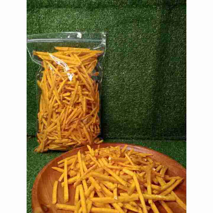 

Keripik Stik Talas Lidi Kuning 250 Gram Kripik Talas Bogor Kuning