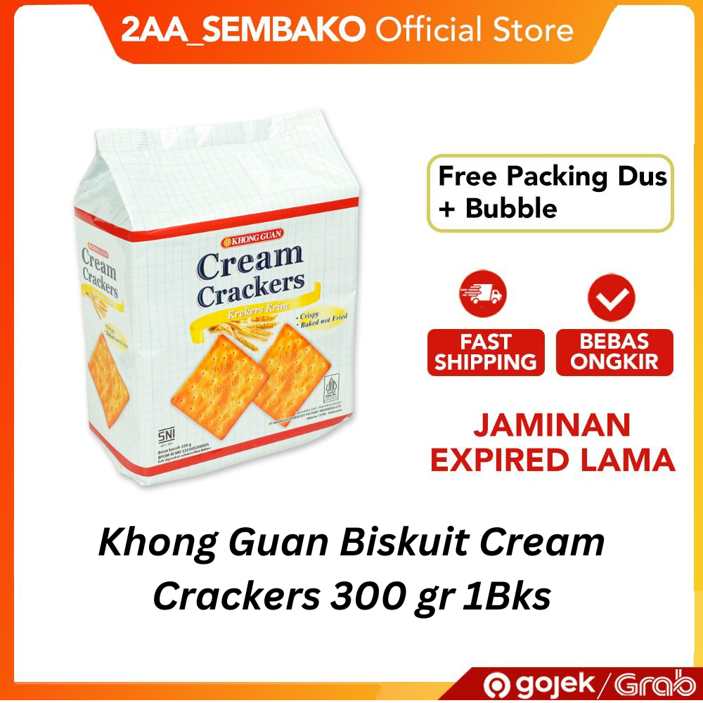 

Khong Guan Biskuit Cream Crackers 300 gr 1Bks
