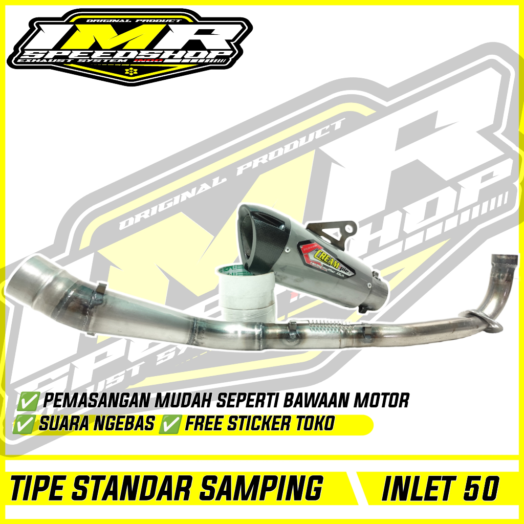 KNALPOT CREAMPIE JUPITER Z Z1 VEGA R ZR RR FORCE Fi SUPRA FIT X 100 125 ABSOLUTE REVO 110 BLADE KHAR
