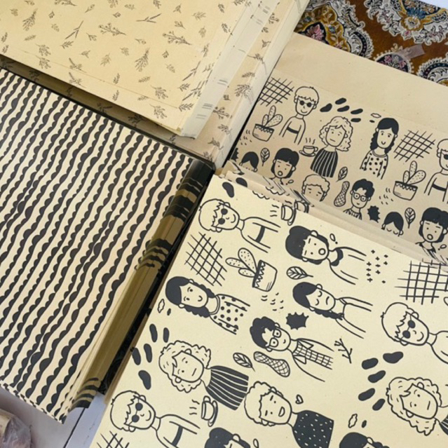 

GROSIR 20pcs KERTAS SAMSONS BUNGKUS KADO AESTHETIC VIRAL UNIK CRAFT MURAH LUCU TEBAL SAMPUL BUKU