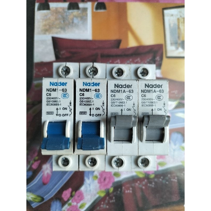 MCB NADER/CHINT 1PASHE 6AMPERE/AMPERE RANDOM