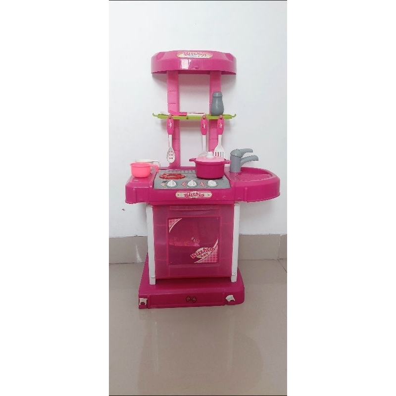 Cooking Kitchen Set Preloved Big Size Pink