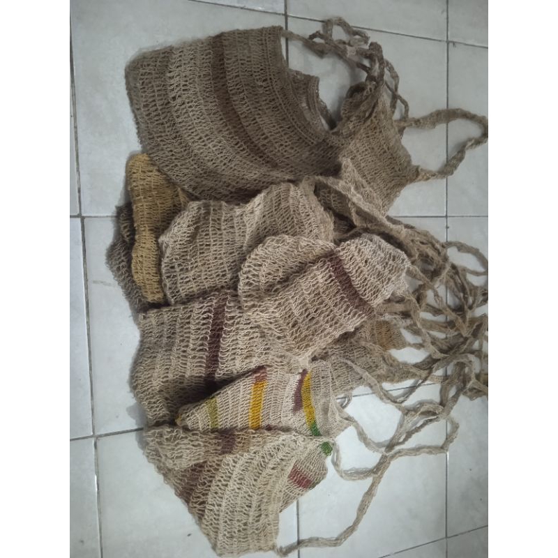 Tas noken Papua kulit serat /tas noken akar genemo asli/ oleh oleh papua /tas selempang original