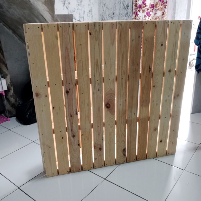 Alas Tempat Tidur Kayu Lipat 90x200x3 Dipan Pallet Lesehan Tatami Model Japanese