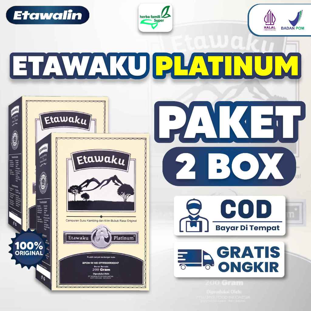 

2 Box ETAWAKU Susu Etawa Murni Untuk Pernafasan Original