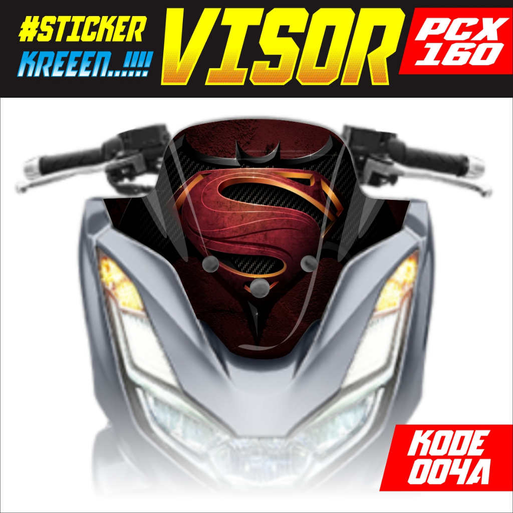 STICKER VISOR VARIASI HONDA PCX 160 TERLARIS STIKER VARIASI VISOR HONDA PCX 160