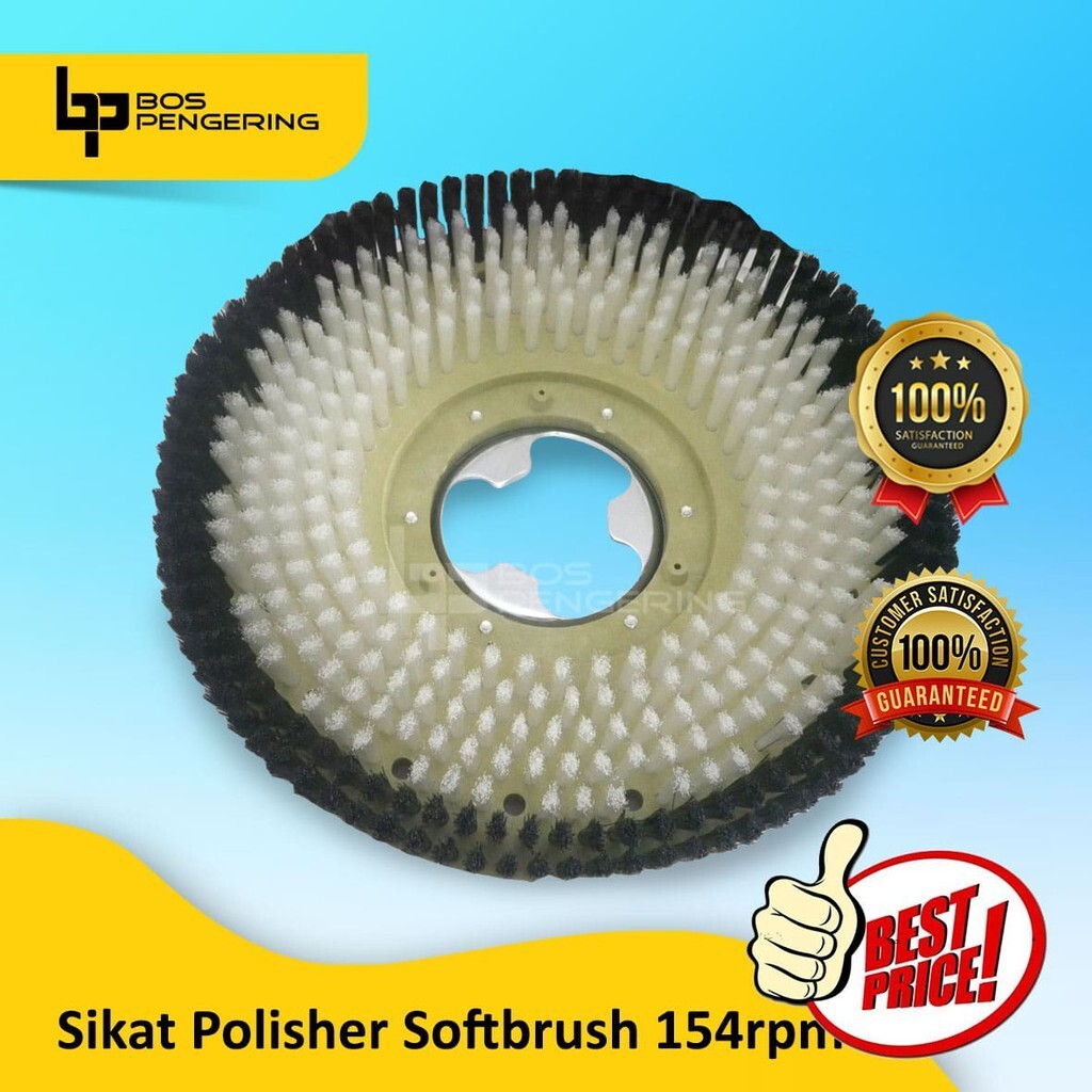 Sikat Polisher Ring Besi Soft Brush - Sikat Polisher Karpet laundry