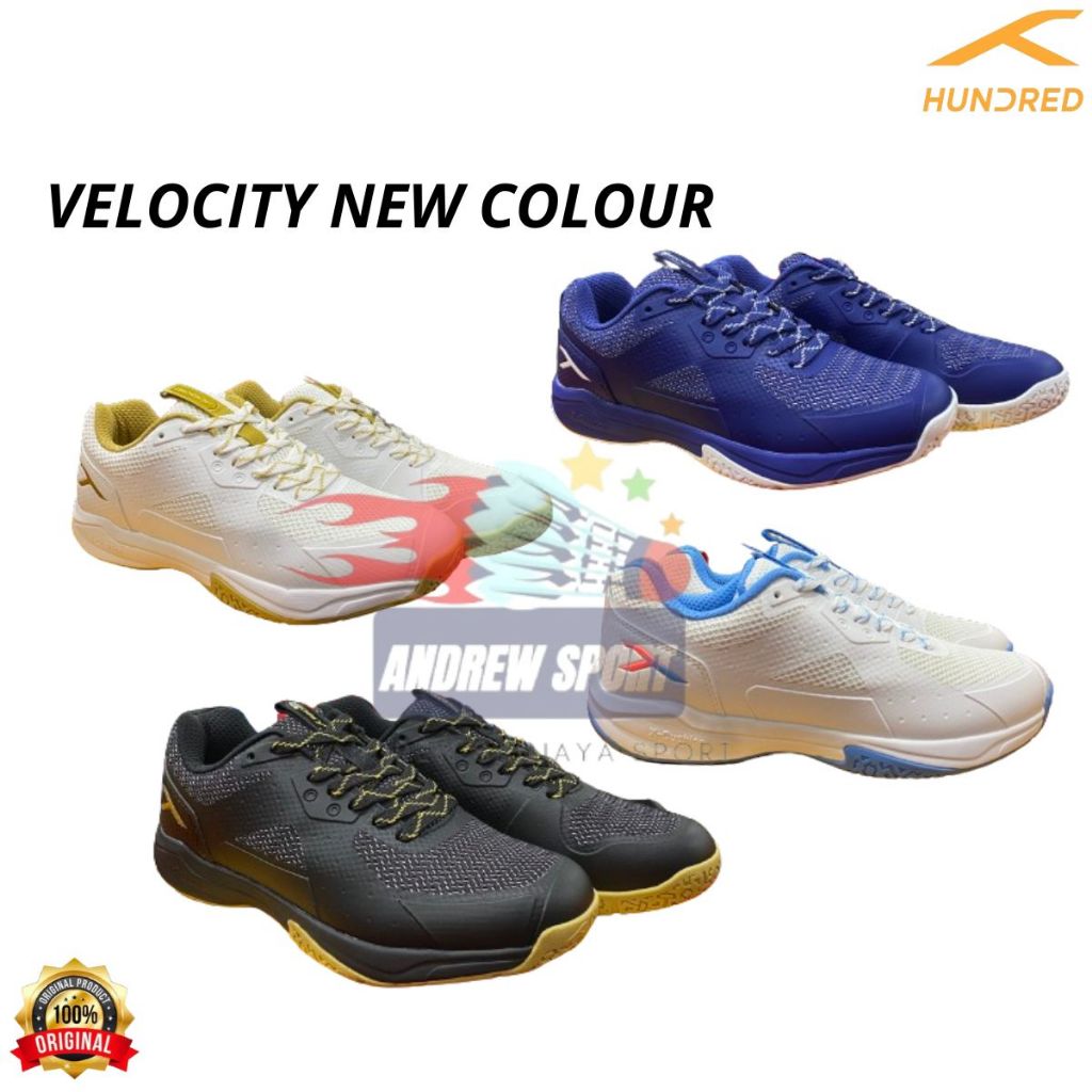 SEPATU HUNDRED BADMINTON BULUTANGKIS HUNDRED VELOCITY ORIGINAL