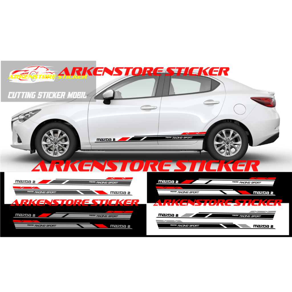 Sticker mazda2 sedan  sticker stiker mobil mazda 2 sedan sticker list mazda2 sedan