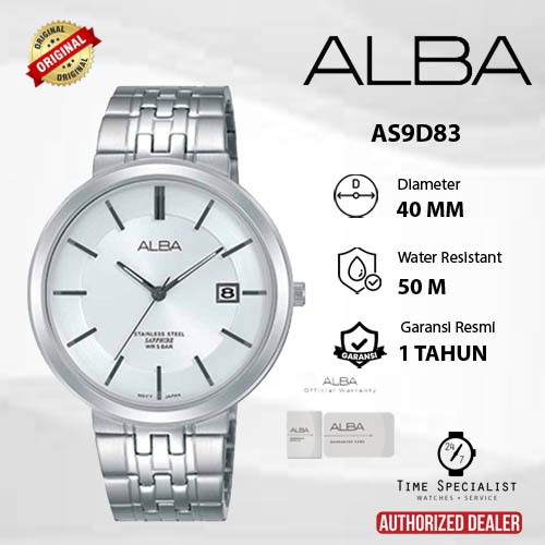 Jam Tangan ALBA AS9D83 Analog Original Garansi Resmi 1 tahun