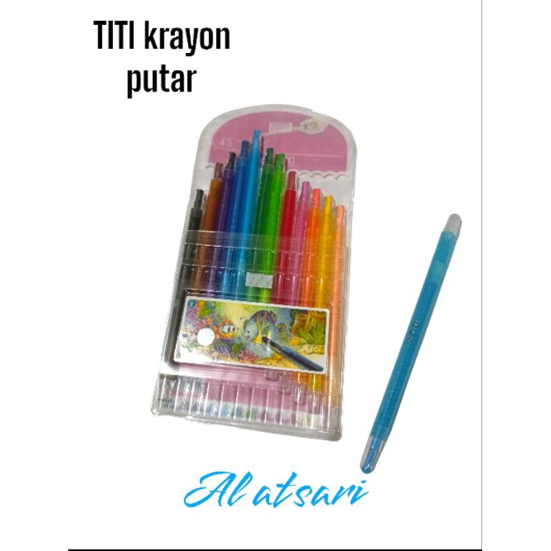 

TITI - krayon putar / twist crayon 12 colours