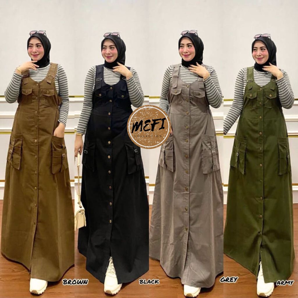 OVERALL WANITA JUMBO CARGO BAJU KODOK TERBARU MURAH JEANS