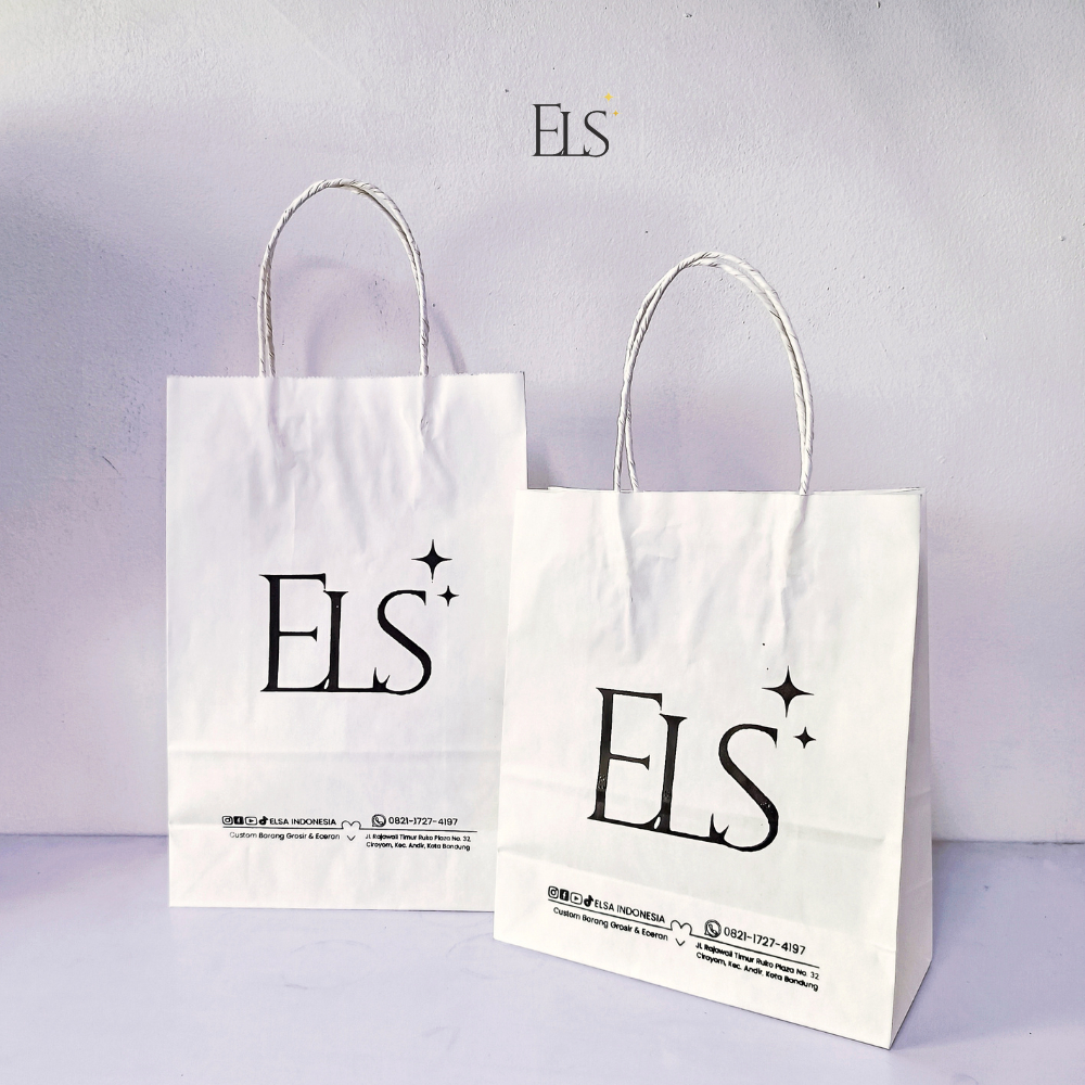 

ELSA Paper Bag Putih Kraft Jepang 80gsm