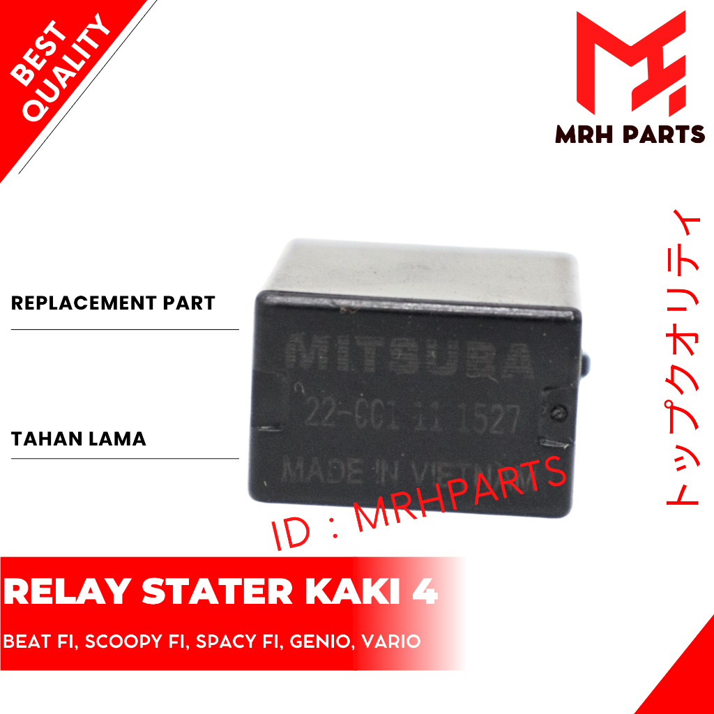 Relay Comp Power Relay Stater Kaki 4 Beat Vario Scoopy Genio CB Verza Mitsuba