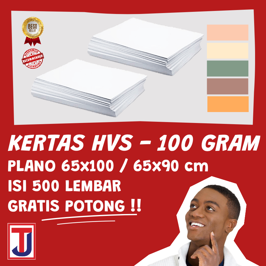 

KERTAS HVS 100 GRAM 65x100CM PLANO Merek RAP isi 500 lembar