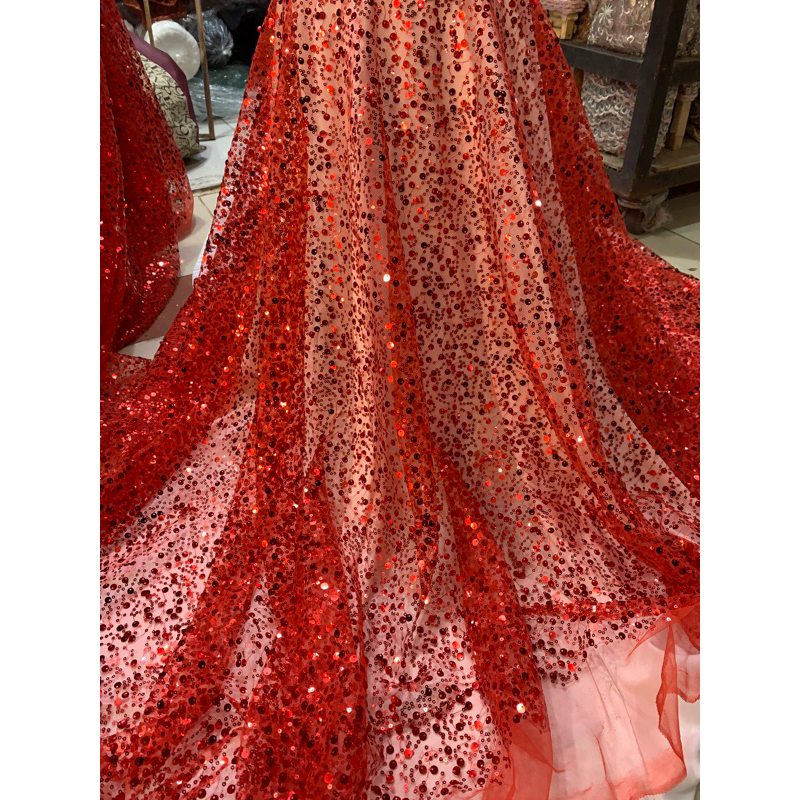 promoKain Tile Payet Squin full payet / kain tile payet sequin brokat kebaya