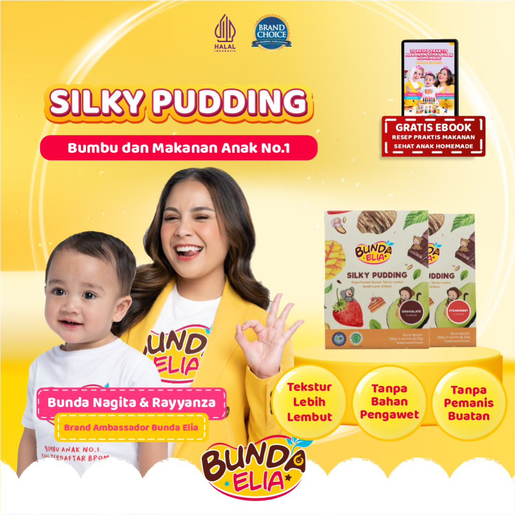 

Bumbu Bunda Silky Puding Chocolate/ Taro/ Strawberry/ Plain/ Redvelvet