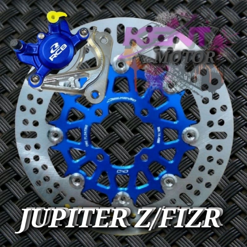 Cakram set komplit JUPITER Z/FIZR - paketan cakram jupiter disc lebar + kaliper 2 piston RCB origina