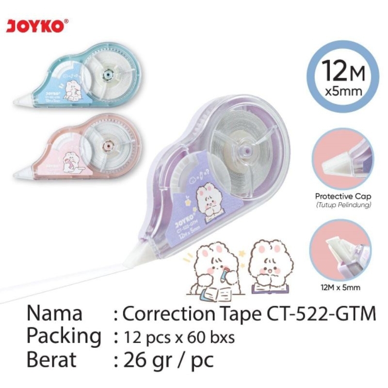 

Correction Tape Joyko CT-522-GTM