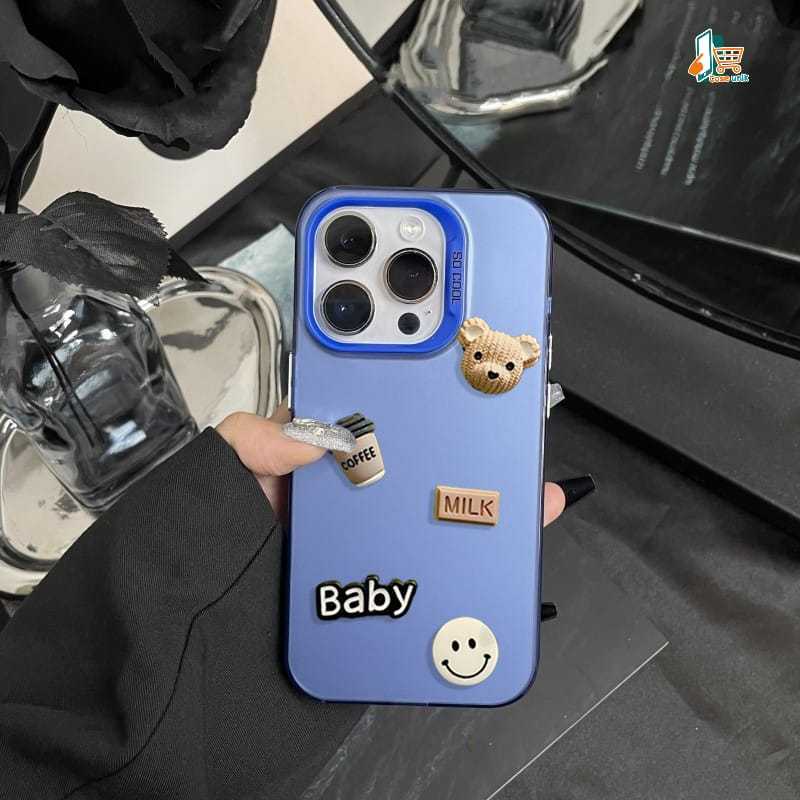 GC129 Premium Matte Hard Case 3d Doll Baby Bear FOR IPHONE 7 8 7+ 8+ X XS XR 11 12 13 14 15 PRO PROM
