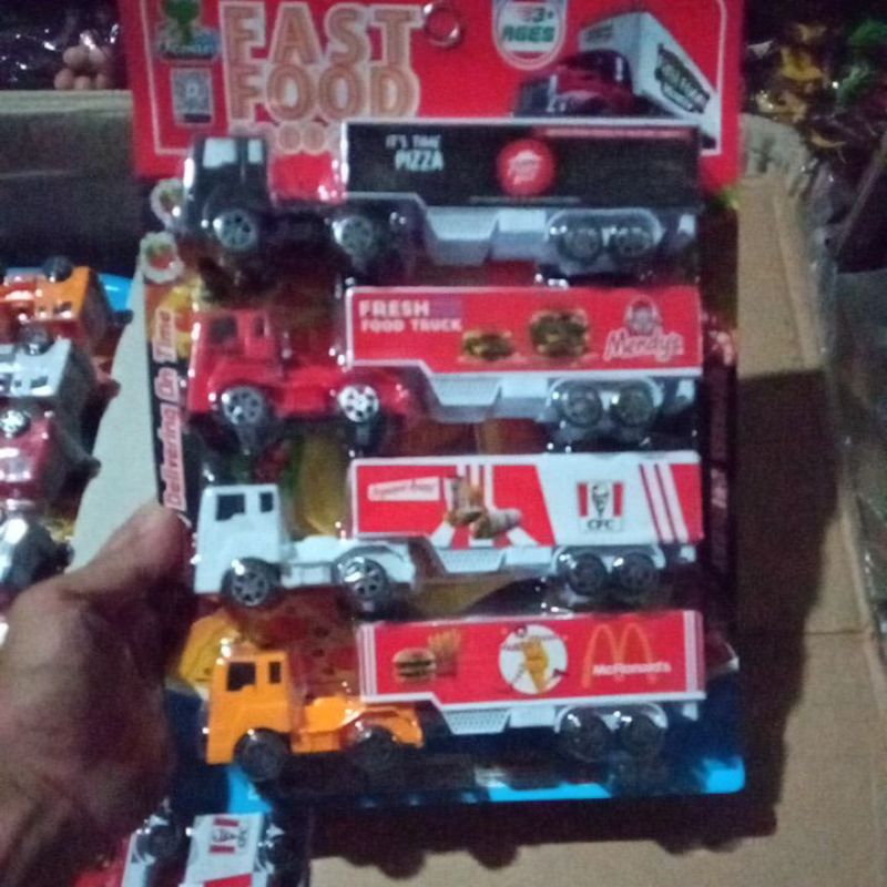 mainan truk box  delivery
