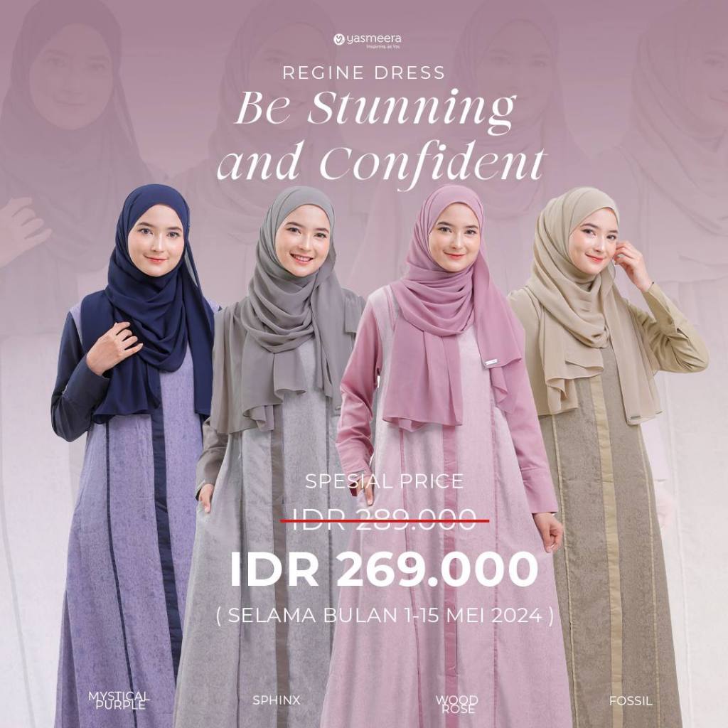 Yasmeera Gamis Ori Terbaru Dress REGINE Gamis Yasmeera 2024 Gamis Daily Simple Gamis Daily Remaja Ke
