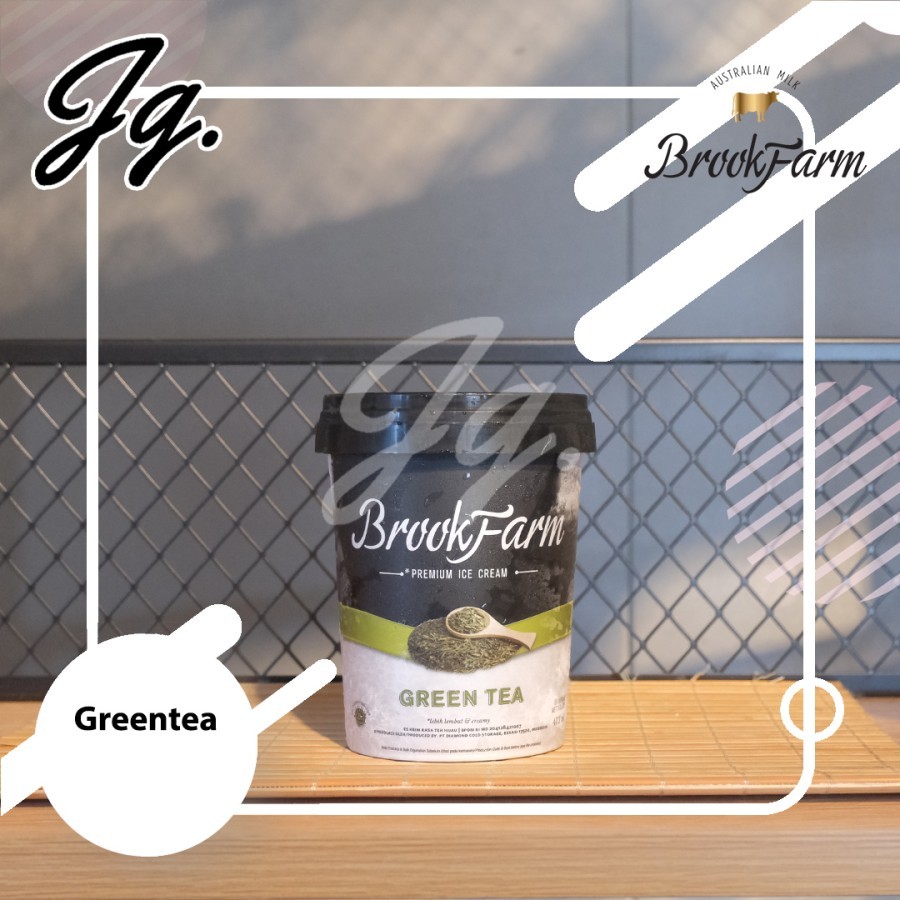 

Ice Cream Brookfarm Green Tea - Es Krim Brookfarm Teh hijau 473 ml