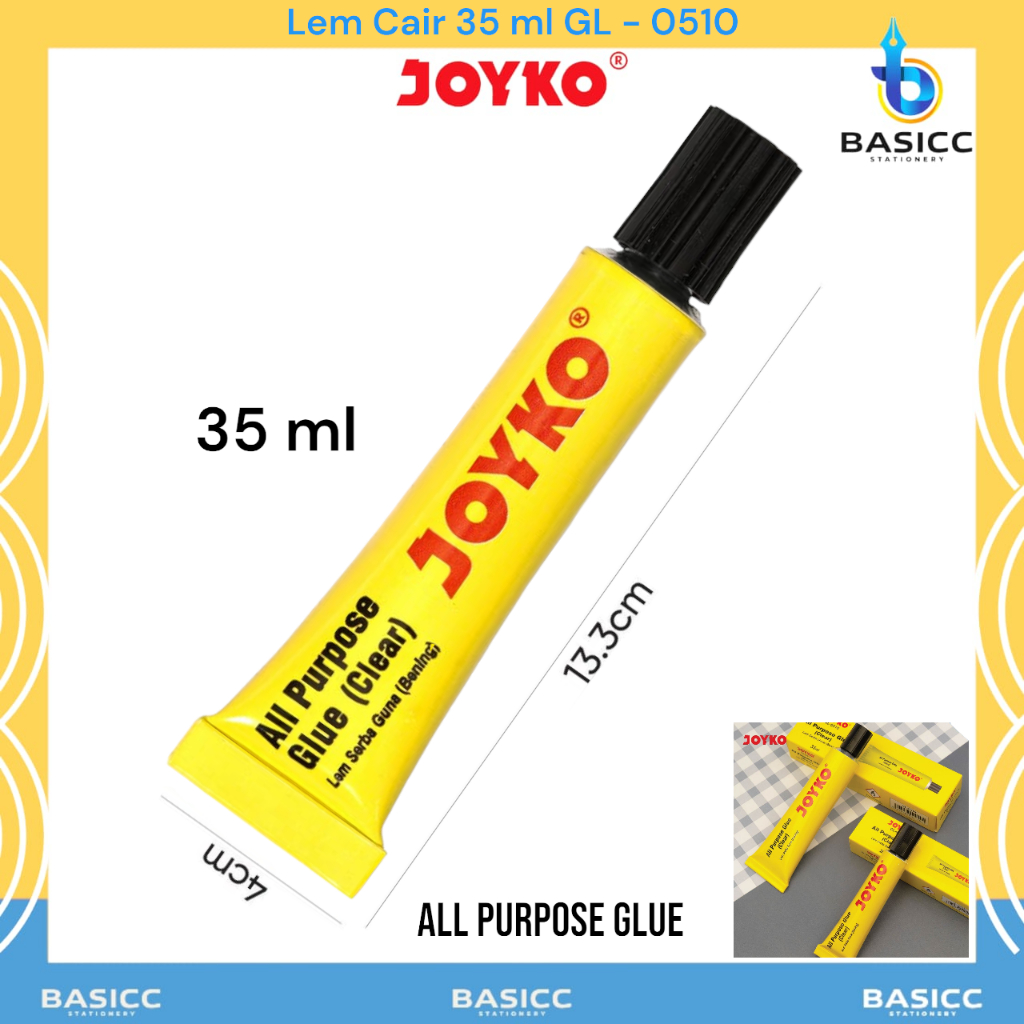 

Joyko Liquid Glue Lem Kertas Cair GL-0510 Besar 35ml | @1Pcs